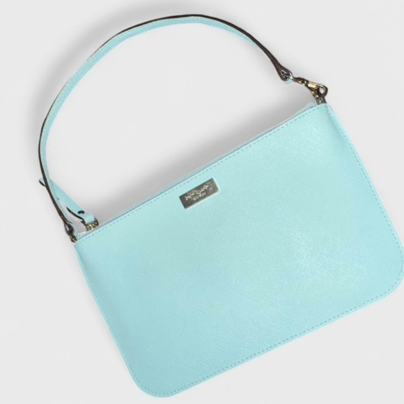 Kate Spade Saffiano leather blue wristlet-EUC - Picture 12 of 12